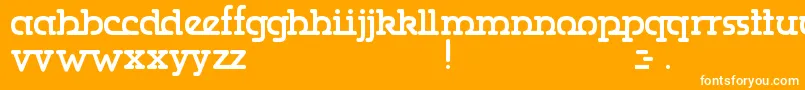 Gumbercules Font – White Fonts on Orange Background