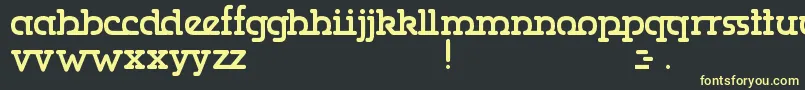 Gumbercules Font – Yellow Fonts on Black Background