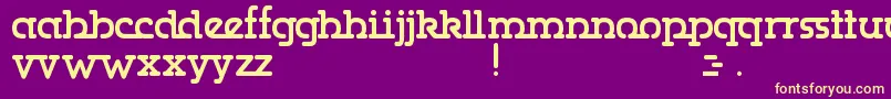 Gumbercules Font – Yellow Fonts on Purple Background