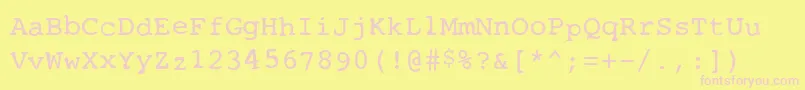 Stalker2 Font – Pink Fonts on Yellow Background