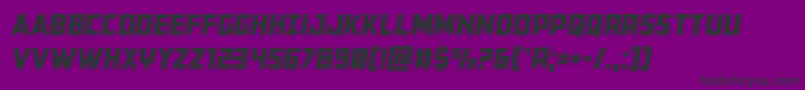 Buchanansemital Font – Black Fonts on Purple Background
