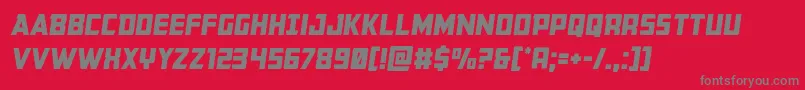 Buchanansemital Font – Gray Fonts on Red Background