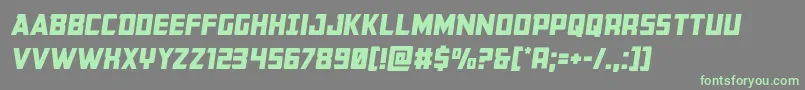 Buchanansemital Font – Green Fonts on Gray Background