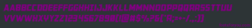 Buchanansemital Font – Purple Fonts on Black Background