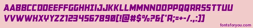 Buchanansemital Font – Purple Fonts on Pink Background