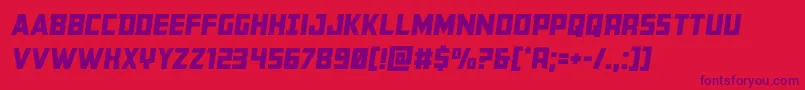 Buchanansemital Font – Purple Fonts on Red Background