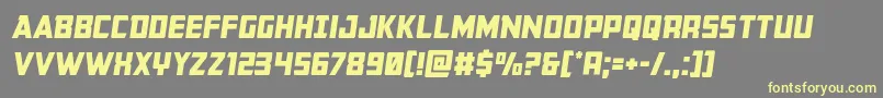 Buchanansemital Font – Yellow Fonts on Gray Background