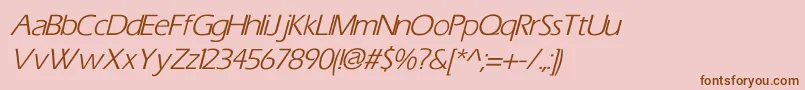 ErasItalic Font – Brown Fonts on Pink Background