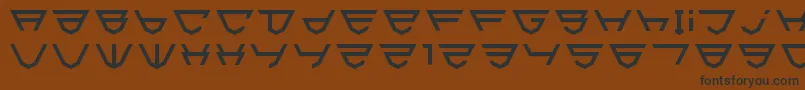 Html5Shield Font – Black Fonts on Brown Background