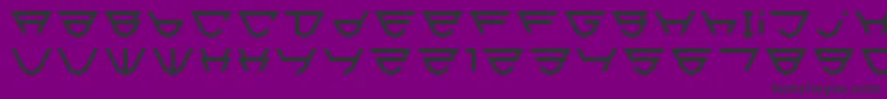 Html5Shield Font – Black Fonts on Purple Background