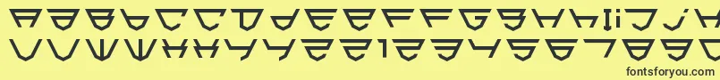 Html5Shield-fontti – mustat fontit keltaisella taustalla