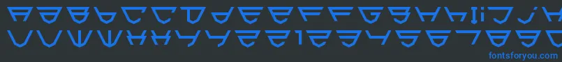 Html5Shield Font – Blue Fonts on Black Background