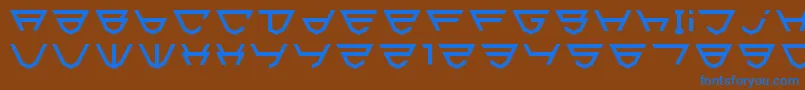 Шрифт Html5Shield – синие шрифты на коричневом фоне