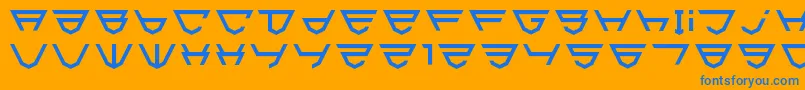 Html5Shield Font – Blue Fonts on Orange Background