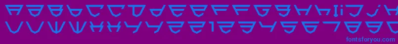 Html5Shield Font – Blue Fonts on Purple Background