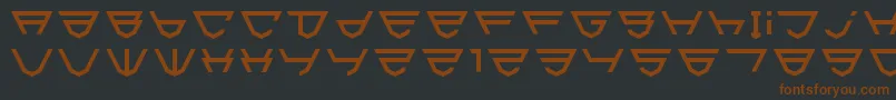Html5Shield Font – Brown Fonts on Black Background