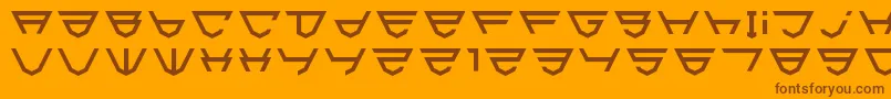 Html5Shield Font – Brown Fonts on Orange Background
