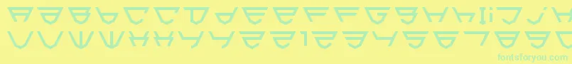Html5Shield-fontti – vihreät fontit keltaisella taustalla