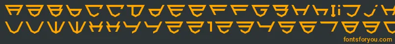 フォントHtml5Shield – 黒い背景にオレンジの文字