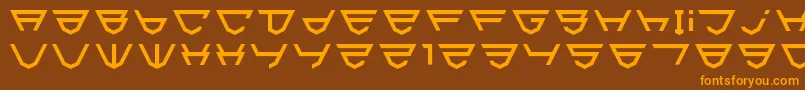 Шрифт Html5Shield – оранжевые шрифты на коричневом фоне