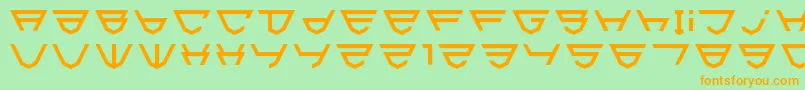 Html5Shield Font – Orange Fonts on Green Background