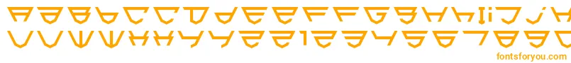 Html5Shield Font – Orange Fonts on White Background
