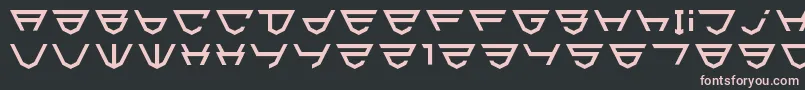 Html5Shield-fontti – vaaleanpunaiset fontit mustalla taustalla