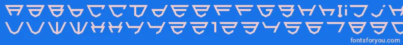 Html5Shield Font – Pink Fonts on Blue Background