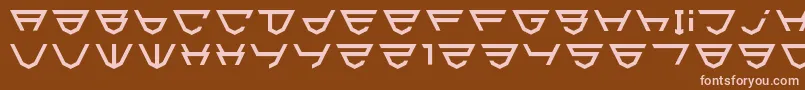Html5Shield-fontti – vaaleanpunaiset fontit ruskealla taustalla