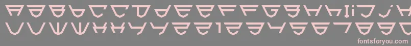 Html5Shield-fontti – vaaleanpunaiset fontit harmaalla taustalla