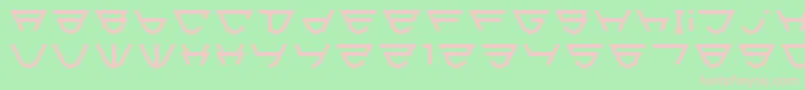 Html5Shield-fontti – vaaleanpunaiset fontit vihreällä taustalla