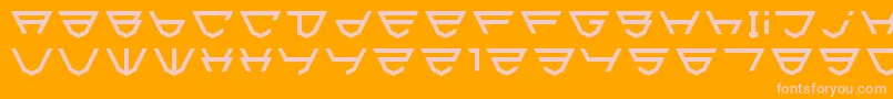 Html5Shield Font – Pink Fonts on Orange Background