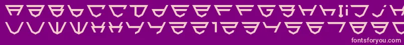 Шрифт Html5Shield – розовые шрифты на фиолетовом фоне