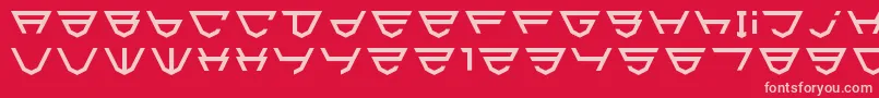 Html5Shield-fontti – vaaleanpunaiset fontit punaisella taustalla