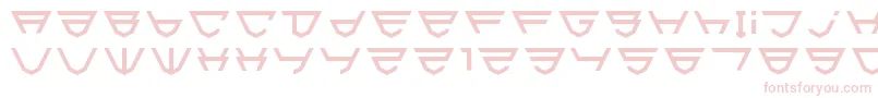 Html5Shield-fontti – vaaleanpunaiset fontit valkoisella taustalla