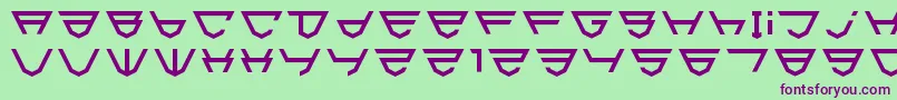 Html5Shield Font – Purple Fonts on Green Background