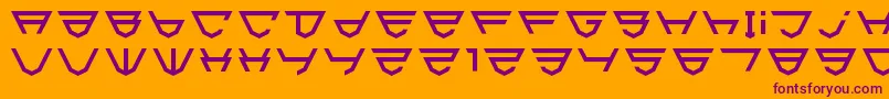 Html5Shield Font – Purple Fonts on Orange Background