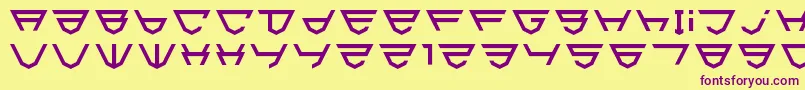 Html5Shield Font – Purple Fonts on Yellow Background
