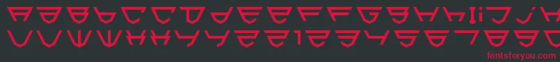 Шрифт Html5Shield – красные шрифты на чёрном фоне