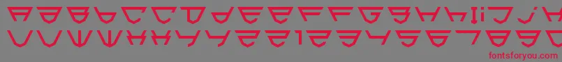 フォントHtml5Shield – 赤い文字の灰色の背景