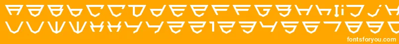 Шрифт Html5Shield – белые шрифты на оранжевом фоне