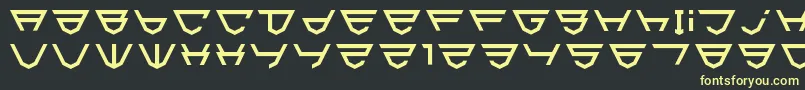Шрифт Html5Shield – жёлтые шрифты на чёрном фоне