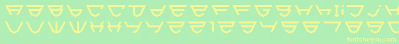Html5Shield-fontti – keltaiset fontit vihreällä taustalla