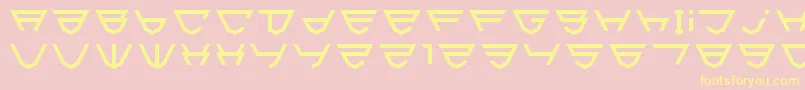 Html5Shield-fontti – keltaiset fontit vaaleanpunaisella taustalla