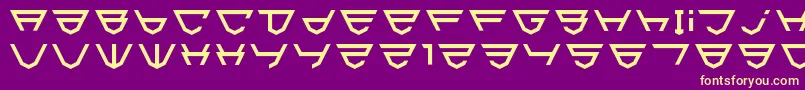 Html5Shield-fontti – keltaiset fontit violetilla taustalla