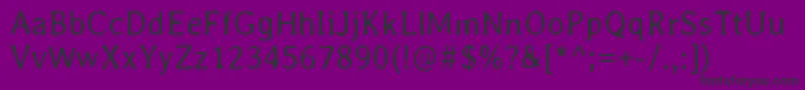 AveriaLight Font – Black Fonts on Purple Background