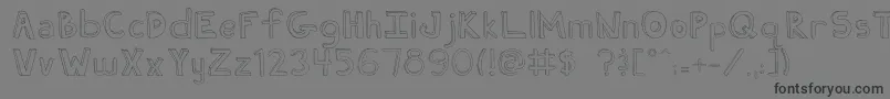 FhUgly Font – Black Fonts on Gray Background
