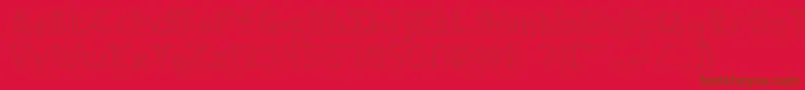 FhUgly Font – Brown Fonts on Red Background