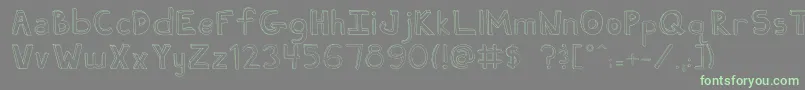 More about FhUgly Font FhUgly Font – Green Fonts on Gray Background