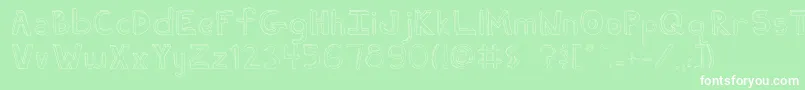 FhUgly Font – White Fonts on Green Background